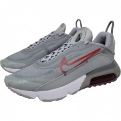 Chaussures de course Nike Air Max 2090 DC4117 pour homme, gris fumé clair/rouge université