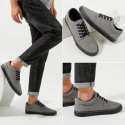 Chaussures décontractées blanches pour hommes BENPAO Baskets à la mode entièrement noires pour hommes Chaussures basses à lacets