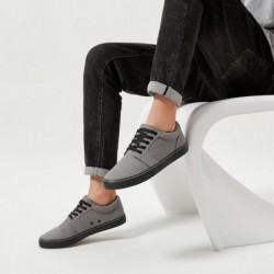 Chaussures décontractées blanches pour hommes BENPAO Baskets à la mode entièrement noires pour hommes Chaussures basses à lacets