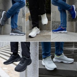 Chaussures de course à air JARLIF pour hommes, chaussures de tennis athlétiques rembourrées, confortables, de sport, de gym, de 