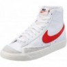 Nike Blazer Mid '77 pour femme Blanc/Blanc-Blanc-Noir (CZ1055 117)