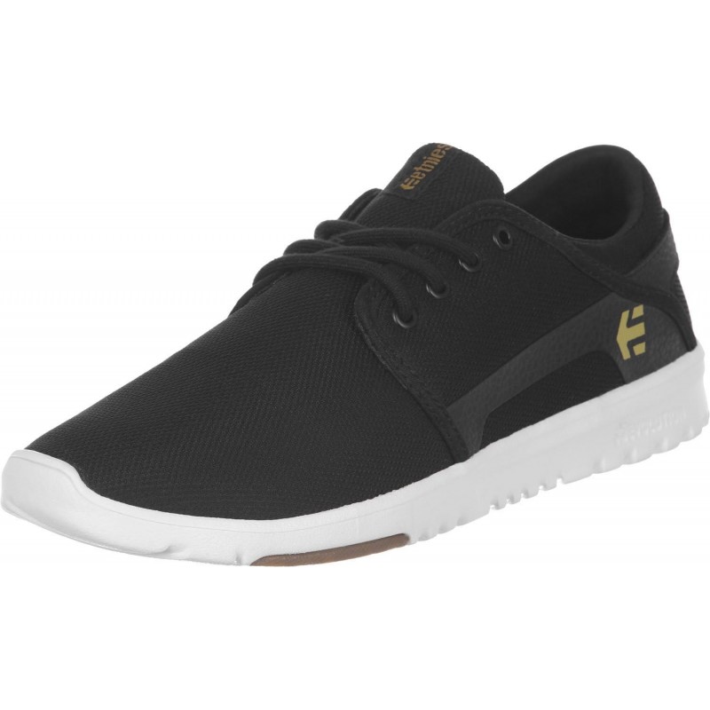 Chaussure de skateboard Etnies Scout pour homme, noir/blanc/gomme