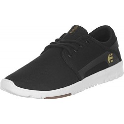 Chaussure de skateboard Etnies Scout pour homme, noir/blanc/gomme