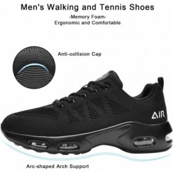 Quseek Chaussures de course à air pour homme - Baskets de sport - Tennis - Marche - Respirantes - Antidérapantes - À lacets - Po