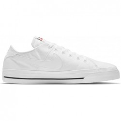 Baskets décontractées Nike Court Legacy Canvas CW6539-100 pour homme, blanc et noir