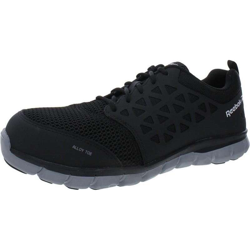 Chaussures de travail athlétiques à embout de sécurité Reebok Rb4041 Sublite Cushion pour hommes, noir