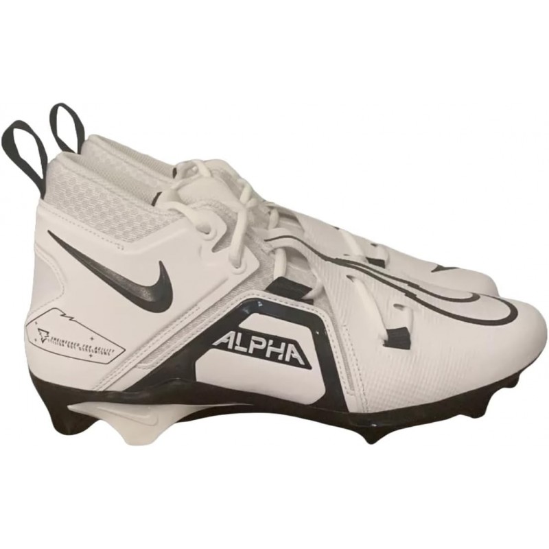 Nike Alpha Menace Pro 3 P Mid Chaussures de football pour homme Noir Blanc DM1788-103 (DM1788-103)