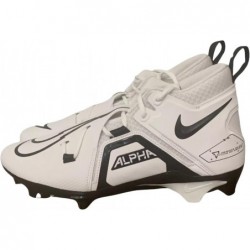 Nike Alpha Menace Pro 3 P Mid Chaussures de football pour homme Noir Blanc DM1788-103 (DM1788-103)