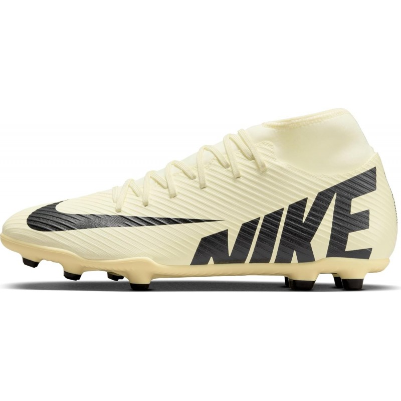 Chaussures de football montantes multi-surfaces Nike Mercurial Superfly 9 Club (DJ5961-700, Limonade/Noir)