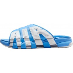 Claquettes Nike Air More Uptempo pour homme (FD9884-400, bleu université/bleu université/blanc)