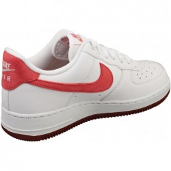 Chaussures Nike Air Force 1 '07 pour femme (FQ7626-100, blanc/rouge équipe/rouge dragon/adobe)