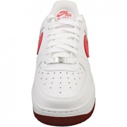 Chaussures Nike Air Force 1 '07 pour femme (FQ7626-100, blanc/rouge équipe/rouge dragon/adobe)