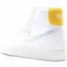 Chaussures de skate décontractées Nike Blazer Mid '77 pour grands enfants Da4086-002 (blanc/teinte royale/éblouissement solaire)