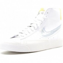 Chaussures de skate décontractées Nike Blazer Mid '77 pour grands enfants Da4086-002 (blanc/teinte royale/éblouissement solaire)