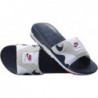 Claquette NIKE pour homme, blanc obsidienne, gris neutre clair