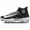 Chaussures de baseball Nike Alpha Huarache Elite 4 Mid pour homme (gris/gris fumé clair/blanc)