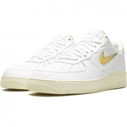 Chaussures de basket-ball Nike Air Force 1 '07 LX pour homme, blanc/vanille pâle-noix de coco