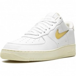 Chaussures de basket-ball Nike Air Force 1 '07 LX pour homme, blanc/vanille pâle-noix de coco