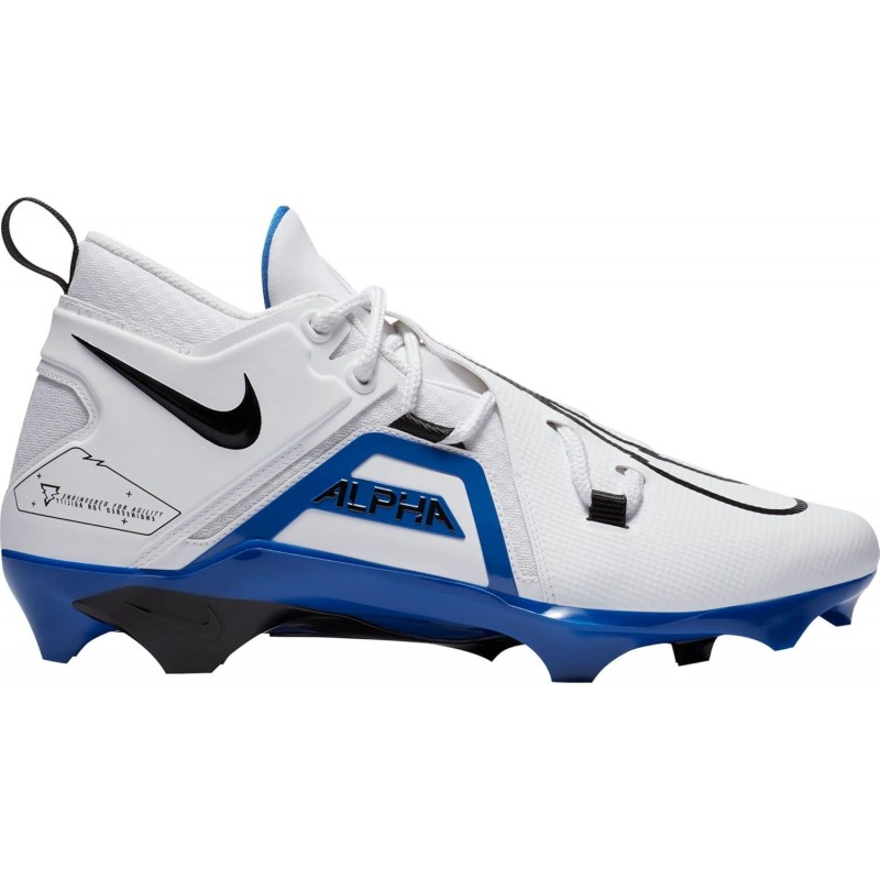 Chaussures de football Nike Alpha Menace Pro 3 CT6649-101 pour homme Blanc-Royal-Noir