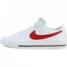 Chaussures unisexes Nike Court Legacy NN, taille 11, couleur : blanc/rouge université-blanc