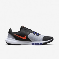 Chaussures d'entraînement Nike Flex Control 4 pour homme (CD0197-013, gris loup/noir/bleu coureur/orange équipe)