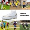 Chaussures de football à crampons pour hommes UYO avec lacets montants, pointes antidérapantes, support de cheville, baskets ath