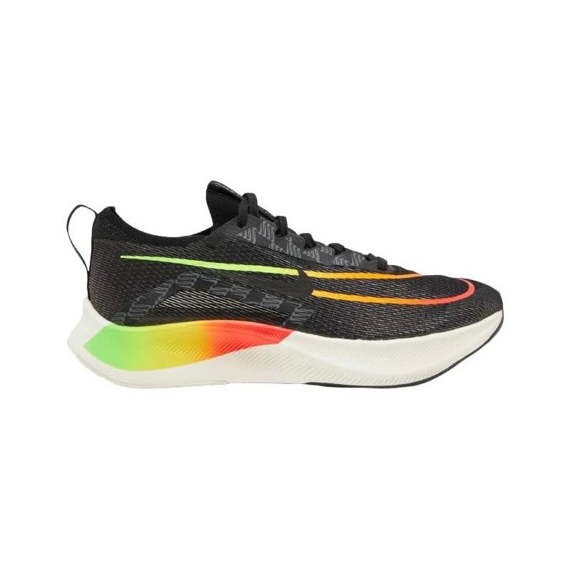 Nike Hommes Zoom Fly 4 Low Top Hommes Chaussures De Course Noir Volt Vert Strike