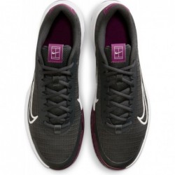 Chaussures de tennis pour terrain dur NikeCourt Vapor Lite 2 pour homme (DV2018-008, gris fumée foncé/sangria/poussière de photo