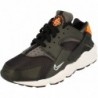 Nike Air Huarache MBD Baskets de course pour hommes DR0152 Chaussures de sport (noir blanc orange total 001)