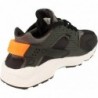 Nike Air Huarache MBD Baskets de course pour hommes DR0152 Chaussures de sport (noir blanc orange total 001)