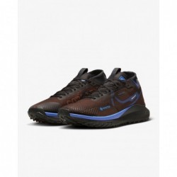 Baskets de course NIKE React Pegasus Trail 4 GTX Fb2193, chaussures de sport, velours marron, noir, mousse dorée, bleu moyen