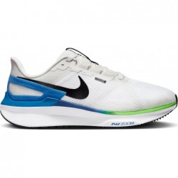 Chaussures de course sur route Nike Structure 25 pour homme (extra larges) (DZ3488-100, blanc/teinte platine/bleu étoile/noir)