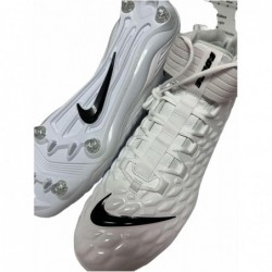 Chaussures de football à crampons amovibles Nike Force Savage Pro-2-D pour homme Blanc/Noir BV3981-100