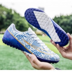 Chaussures de football pour hommes, chaussures basses à lacets, chaussures à pointes antidérapantes, chaussures de football en s