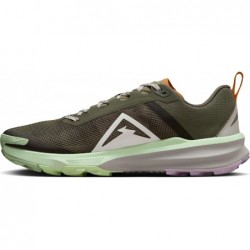 Chaussures de course sur sentier Nike Kiger 9 pour homme (DR2693-201, olive moyen/olive neutre/lilas fleuri/blanc sommet)