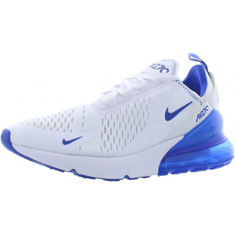 Chaussures Nike Air Max 270 pour hommes Couleur : Blanc/Bleu coureur-Game Royal-Blanc