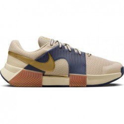 Chaussures de tennis pour terrain dur Nike GP Challenge 1 Premium pour homme (FN4698-101, Sanddrift/Thunder Blue/Gum Medium Brow