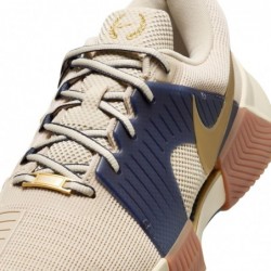 Chaussures de tennis pour terrain dur Nike GP Challenge 1 Premium pour homme (FN4698-101, Sanddrift/Thunder Blue/Gum Medium Brow