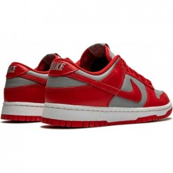 Chaussures de basket-ball Nike Dunk Low Retro pour femmes, gris moyen, rouge universitaire, blanc