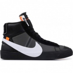 Nike Blazer Mid Grim Reaper pour homme en cuir noir/blanc-cône-noir